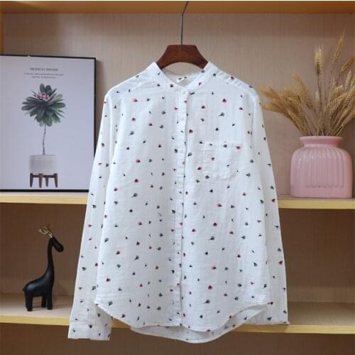 Блузки с воротником стойка YoYiKamomo China At AliExpress