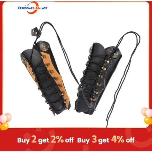 Toparchery Archery Arm Guard For Hunting Restraint arm protector with Hardware Fasteners For Shooting Recurve Bow Outdoor