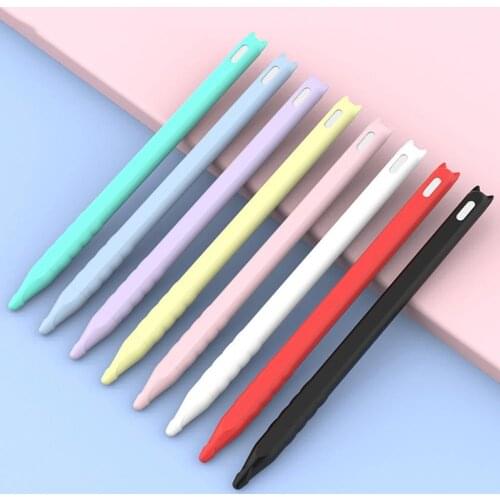 Candy Color Case Protective Case Anti-scratch Anti-skid Soft Condenser Stylus Protective Cover for Pencil 2 Best Gift