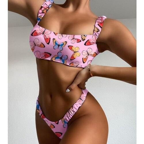 Women Bandeau Bandage Bikini Set Push-Up Brazilian Swimwear 2021 Bathing Suit Femme Summer Bikinis Beachwear Swimsuit