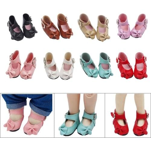 1Pair Doll Shoes For 1/6 BJD Dolls as fit 15cm EXO Plush Korea KPOP Doll Accessories kids gift toys