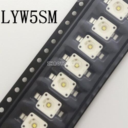100PCS X LYW5SM LY W5SM High power Yellow light 3W flat LED yellow car SMD LED Free Shipping