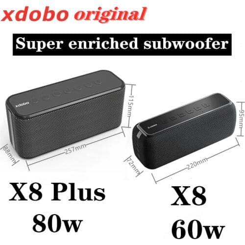 100% XDOBO original wireless bluetooth speaker outdoor waterproof enriched cannon portable sound column 3D caixa de som speaker