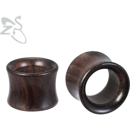 8-18mm Wood Ear Tunnel Piercings Plugs Black Expansion Male Stretcher Gauges Punk Fashion Body Piercing Ear Taper Body Jewelry