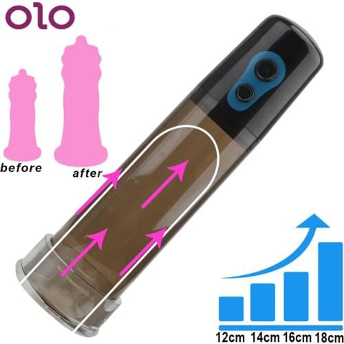 OLO Automatic Penis Pump Vacuum Train Pump Dick Extender Penis Enlargement Exercise Tools Male Masturbator Sex Toys for Men