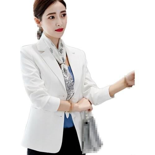 B3854 2020 spring autumn new womens fashion slim long-sleeved casual fashion Blazers coat cheap wholesale
