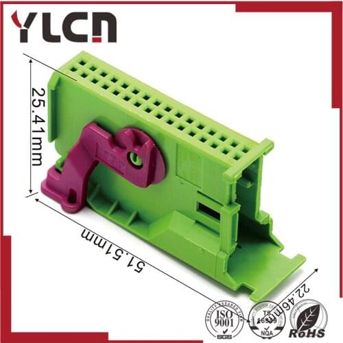 Free shipping 32pin 1J0972977C VW instrument dashboard plug adapter blue auto connector 1719058-1