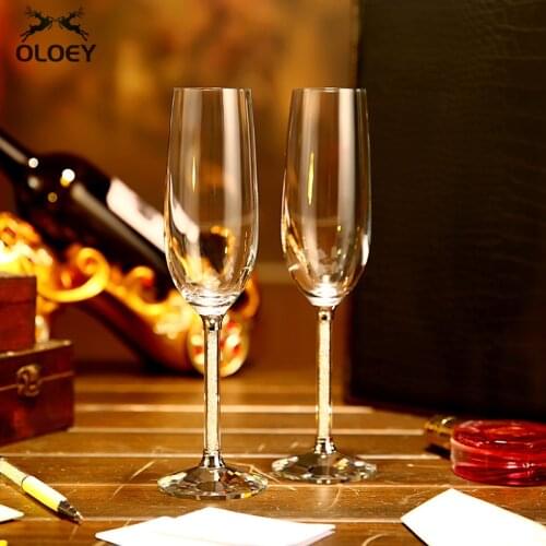 Crystal Glass Champagne Glass Creative Red Wine Glass Goblet Home Cocktail Glass Sparkling Wine Bubble Glass Set