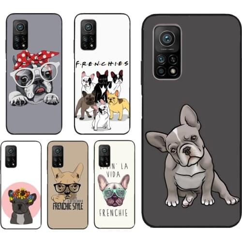 French Bulldog Art Case For POCO X3 Pro F3 M3 Back Cover Coque Funda For Xiaomi Mi 11 Lite Ultra Pro 10T 9T