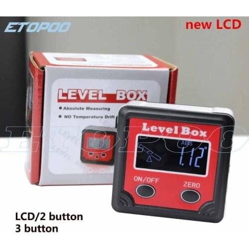 Precision digital protractor inclinometer Level box digital angle finder Bevel Box with magnet base Tilt Direction Indicator