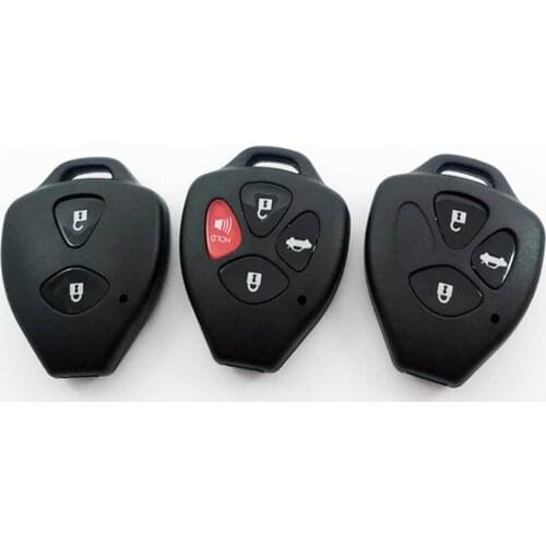 DAKATU 2/3/4 Buttons Remote Car Key Shell Cae Plastic Fob For Toyota Camry Corolla Avalon Venza Crown with LOGO