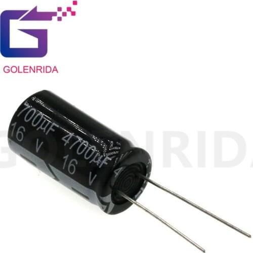 5PCS Electrolytic capacitor 16V4700uF 13*25mm aluminum electrolytic capacitor 4700uf 16v