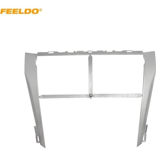 FEELDO Car Refitting DVD Dash Panel Fascia Frame for Toyota Camry (Low-End) Radio Audio Installation Trim Kit #MX4901