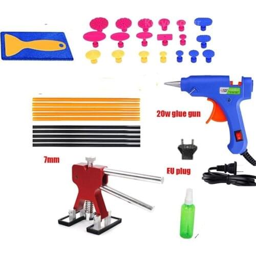 Car Paintless Dent Removal Tools High Quality Stainless Slide Hammer Dent Puller Pulling Bridge Glue Gun Hand Tool Kit