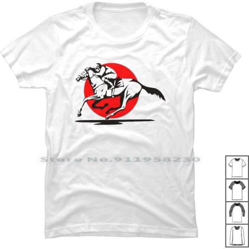 Horse Racing T Shirt 100% Cotton Riding Racing Jockey Horse Race Ian Ace Ra