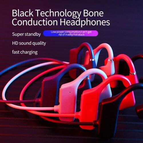 Bone Conduction Headphones Wireless Sports Earphone Bluetooth-Compatible Waterproof Sports Headset Hands-free With Microphone