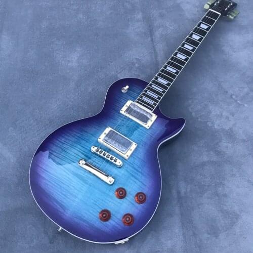 Upgrade Tune-o-Matic bridge guitar Tiger Flame guitar Ebony binding Electric guitar Free Delivery