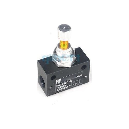ASC-06 Pneumatic ASC Series G1/8" Pipe Bore Air Flow Speed Control Solenoid Valve ASC100-06
