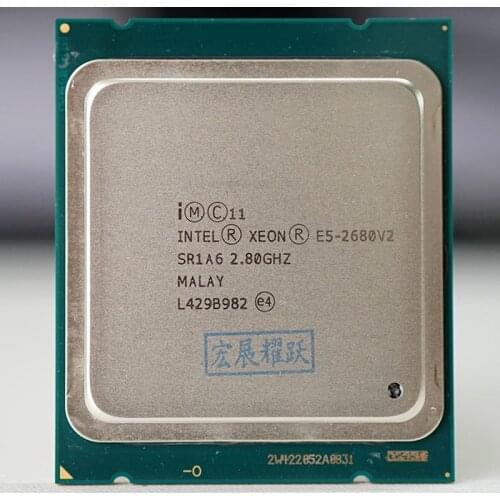 Intel Xeon Processor E5 2680 V2 CPU 2.8 LGA 2011 SR1A6 Ten Cores Server processor e5-2680 V2 E5-2680V2