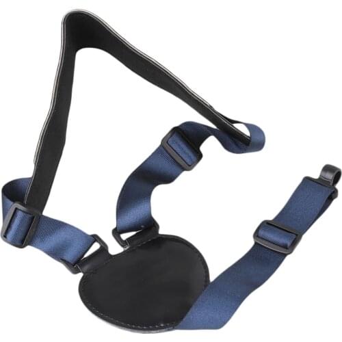 Professional Adjustable Black Leather Ukulele guitar Strap