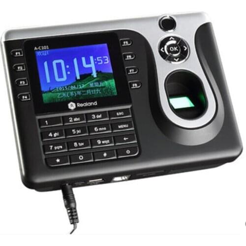 Realand A-C101 P2P Cloud Service Fingerprint Time Attendance With RFID Card TCP/IP USB Fingerprint Time Recording Time Clock