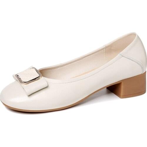 Square-Toe Thick-Heeled Shoes With Set Feet Solid Color WomenS Shoes Waterproof Platform WomenS Shoes