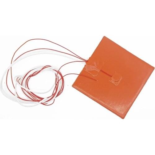 DuoWeiSi 3D Printer Parts 100*100mm Silicone heating pad heater 12V 50W 220V 100W 3d printer 10*10cm heatbed