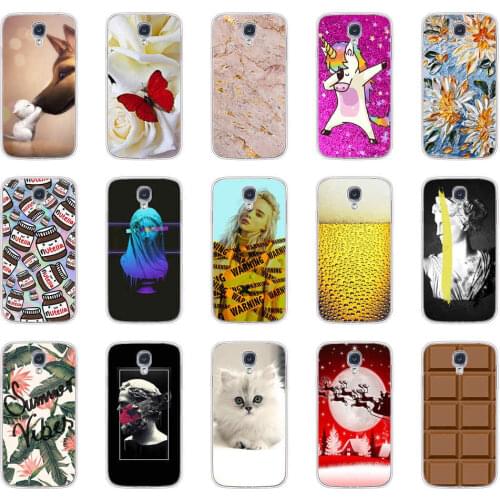Silicon Case for Samsung S4 Case i9500 Soft TPU Case For Samsung Galaxy S4 Cases Flower Back Cover coque bumper
