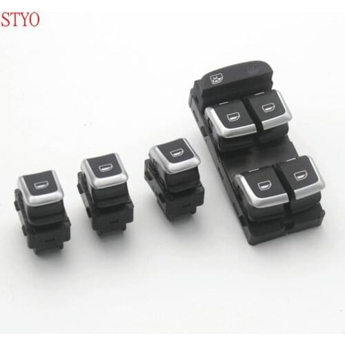 STYO Car chrome Electric Power Window Switch Panel FOR A-UDI A3 8V 2014-2015