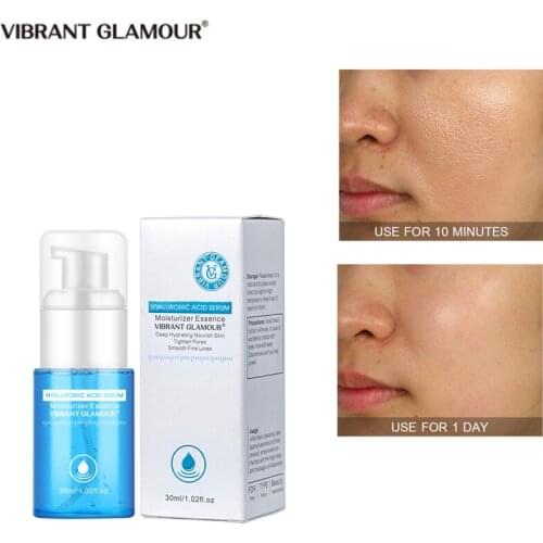 VIBRANT GLAMOUR Hyaluronic Acid Face Serum Moisturiz Shrink Pore Anti-Aging Anti-Wrinkle Face Skin care Facial Cream TSLM1