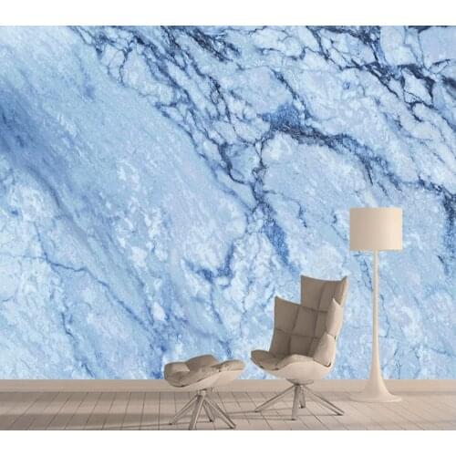 Blue Marble Textured 3d Mural Wallpaper Walls Paper Papers Home Decor Wall Murals Wallpapers for Living Room Contact Vinyl Rolls