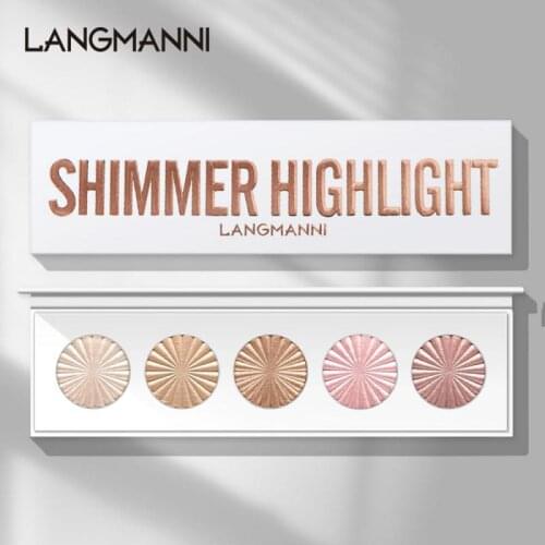 5 Color High-gloss Trimming Contour Three-dimensional Eye Shadow Blush Natural Brighting Skin Makeup Cosmetics TSLM1