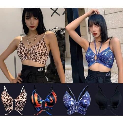 Latin Dance Top For Women Professional National Standard Dance Clothes Sexy Bra Strap Top Practice Clothes Latin Clothes DQS6453