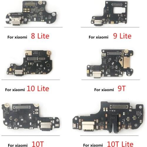 20Pcs USB Charging Port Mic Microphone Dock Connector Board Flex CableFor Xiaomi Mi 6 11 10T 10 9 8 Se A1 A2 Lite A3 Note 3 Pro