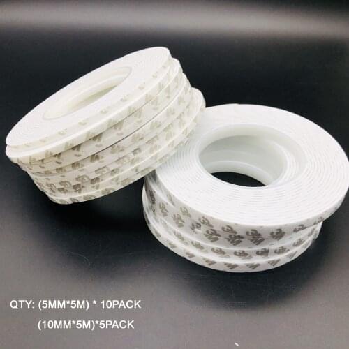 15Roll Waterproof Super Sticky Sponge double - sided FoamTape For Automotive Trim Parts Home Decoration Handmade Craft