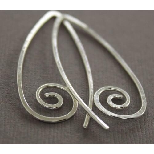 Circle Earrings Handmade Jewelry Vintage Boho Hammered 925 Silver Gold Filled Brincos Pendientes Earrings For Women Oorbellen
