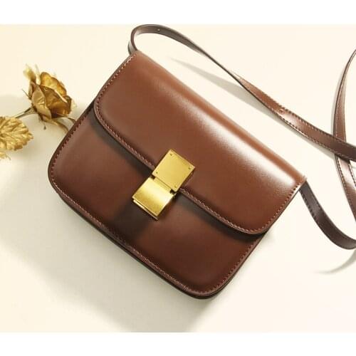 Genuine leather women bags Tofu leather handbag square cowhide shoulder bag GN-SB-xfjmnp