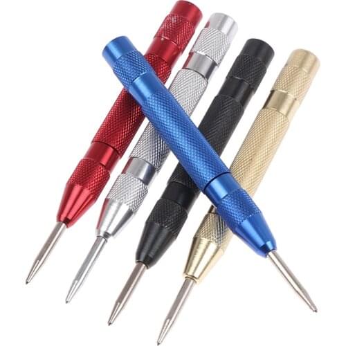 1pcs Automatic Center Punch Spring Loaded Marking Starting Holes Woodwork Drill Bits
