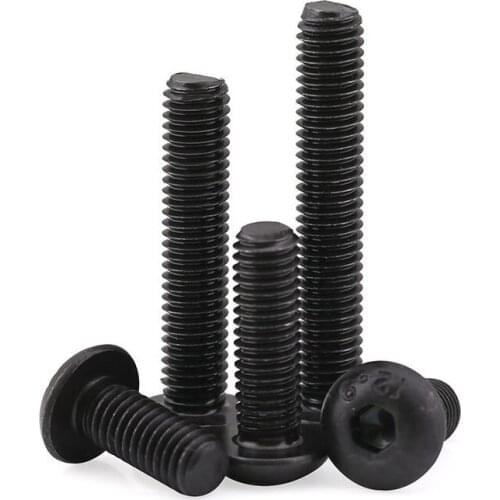 10.9 black round head hexagon socket screw/pan head hexagon socket screw/bolt M1.6M2M3M4M5