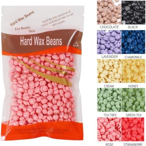 100g Wax beans Hard Hot Film Waxing Beans Bead Pellet Armpit Arm Legs Hair Removal No Strip Depilatory Wax-melt Warmer Machine