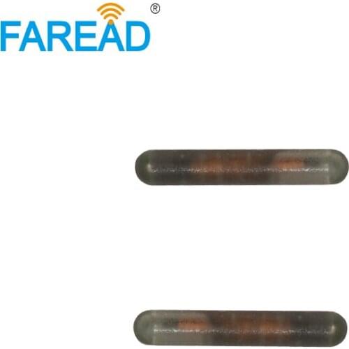 X40pcs Free Shipping 125KHZ 2.12*12mm glass tag Microchip RFID Transponder Chip type EM4100/EM4102/EM4200