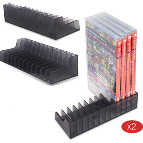 2 Pcs Game Card Box Storage Stand CD Disk Holder For Nintend Switch NS Nintendoswitch Game Cartridge CD Disk Support 24 Pcs Card