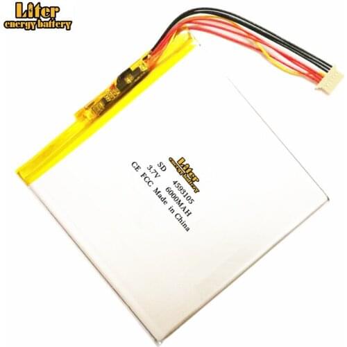 3.7V 6000mAh 4593105 Li-Polymer Replacement Battery For WINPAD A1 Mini Tablet PC Accumulator 7 Wire Plug