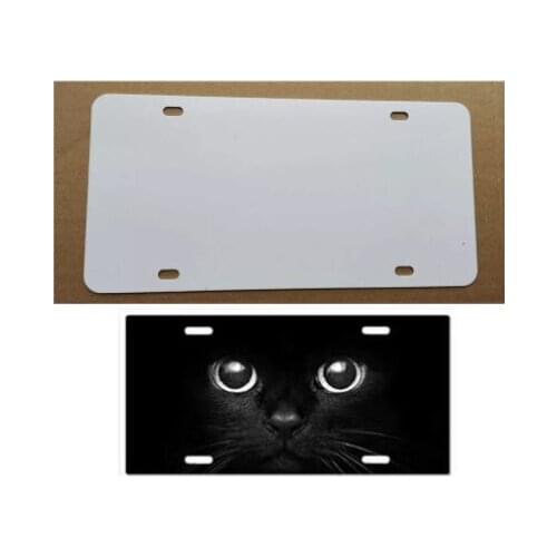 50pcs/Lot New style sublimation blank car metal plates product hot heart transfer printing diy custom products 29.5*14.5CM