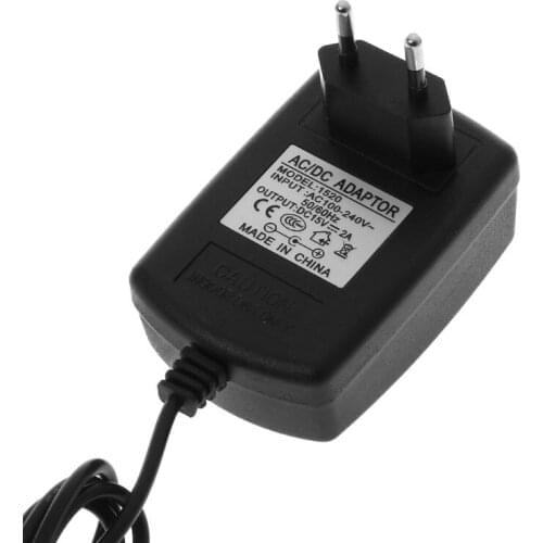 AC DC 15V 2A Power Supply Adapter Switching Wall Charger Transformer AC DC 15V 2A 5.5x2.5mm Converter US EU Plug Portable