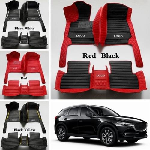Custom Car Floor Mats for Mazda 3 5 6 8 Atenza Mx-5 Cx-3 Cx-5 Cx-7 Cx-8 Cx-9 All Weather Suvs Foot Pads Automobile Carpet Cover