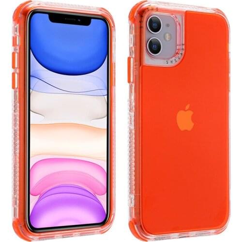 IPhone11Promax Front&Back Full Body Protection Case Candy Color Shockproof Bumper Crystal Transparent Soft TPU Silicon Phone Bag
