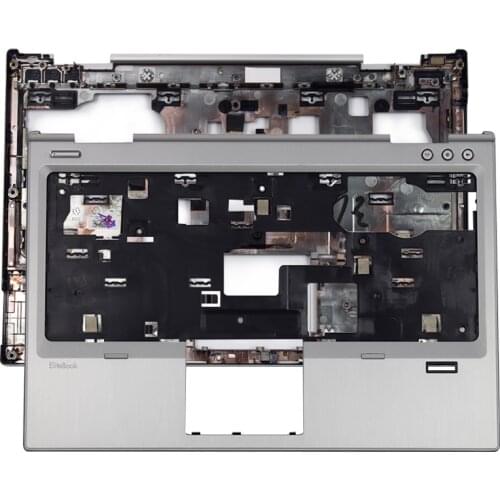 New Original Laptop Palmrest Upper Case For HP EliteBook 2570P Palmrest Top Cover 685407-001 685406-001 Silver