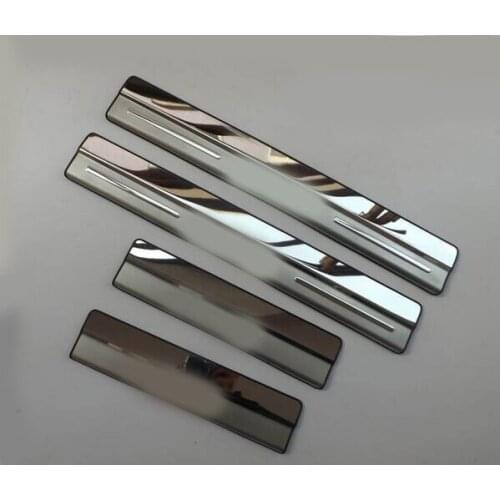 Decorative escutcheon internal door sills thresholds for VOLVO XC60 2014 2015 car styling auto accessories