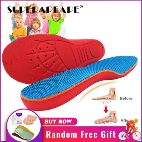 Kids Children Orthopedic Insoles Shoes Flat Foot Arch Support insoles Orthotic Pads Correction Health shoes pad foot care